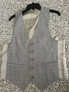 Men's Plaid Dress Vest - Gray Glen Check